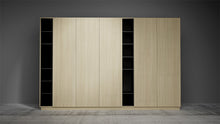 kastenwand met deuren, kastenwand gesloten, opbergkast met deuren, kastenwand slaapkamer, kastenwand modern, kastenwand op maat, kastenwand VAN ICE, grote kastenwand, duurzame kastenwand, kastenwand met hoge deuren
