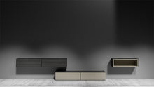 tv kast met losse elementen, modulaire tv kast, tv meubel samenstellen, tv wandmeubel flexibel, tv kast met opbergruimte, wandmeubel tv van VAN ICE, los tv meubel, tv kast met vitrinekast, tv meubel op maat, design tv meubel modulair, tv kast modern, tv meubel met wandplanken
